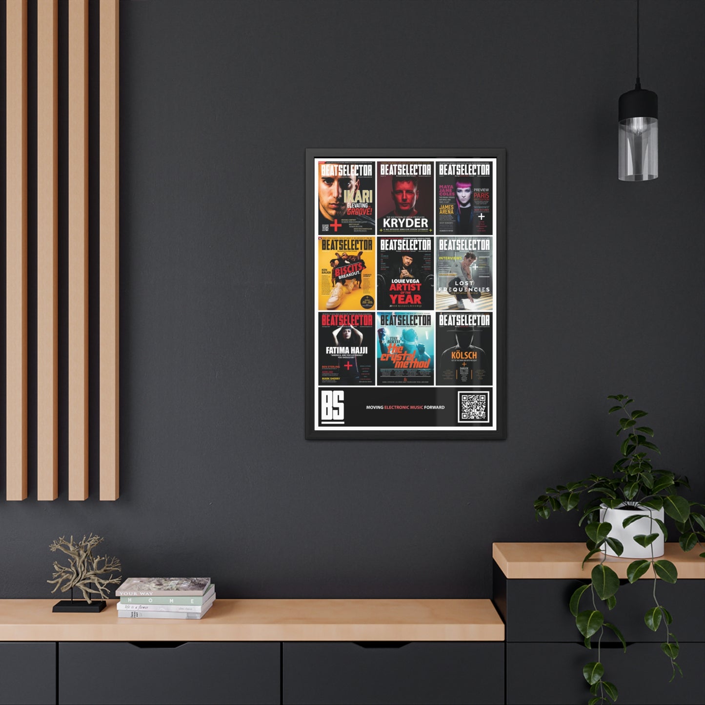 Beatselector Magazine Covers Framed Poster