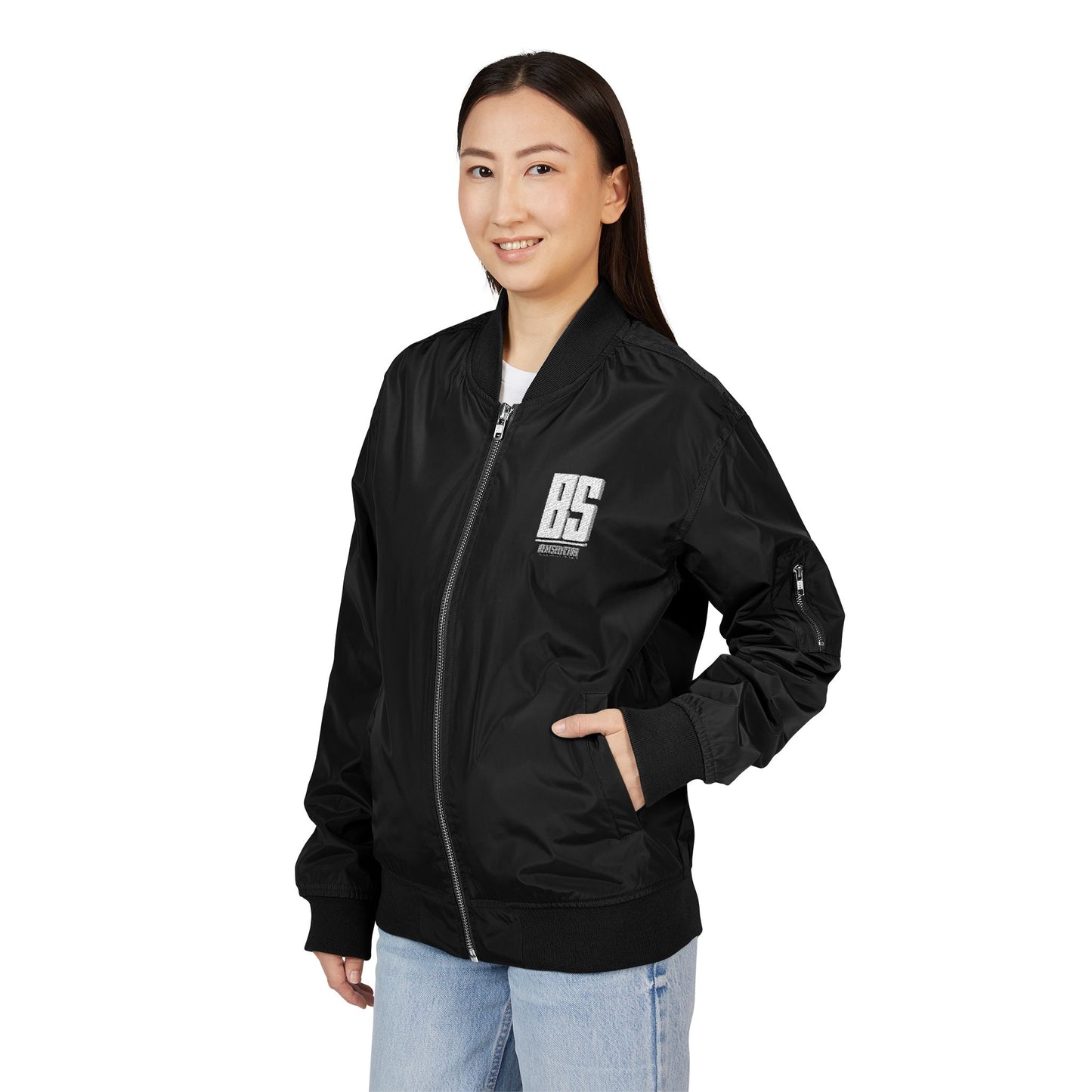 Recycled Bomber Jacket (Embroidery)