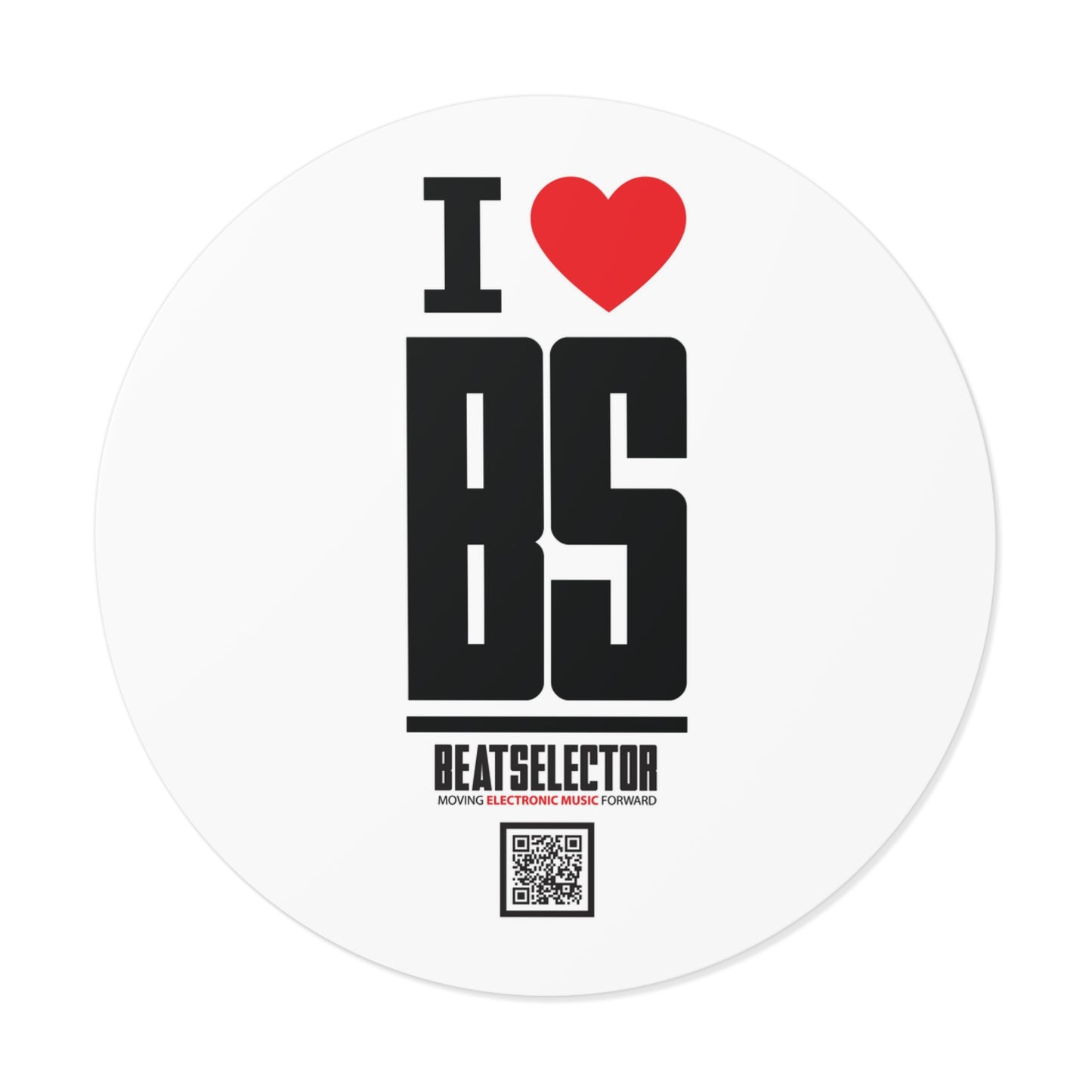 Beatselector Round Vinyl Sticker