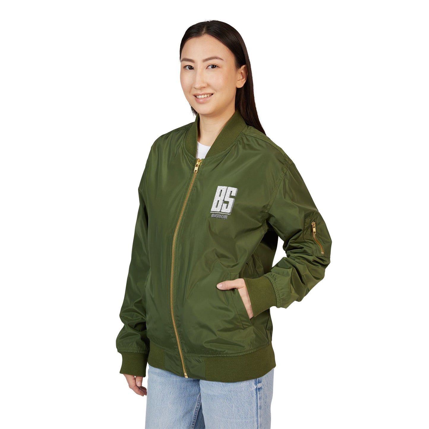 Recycled Bomber Jacket (Embroidery)