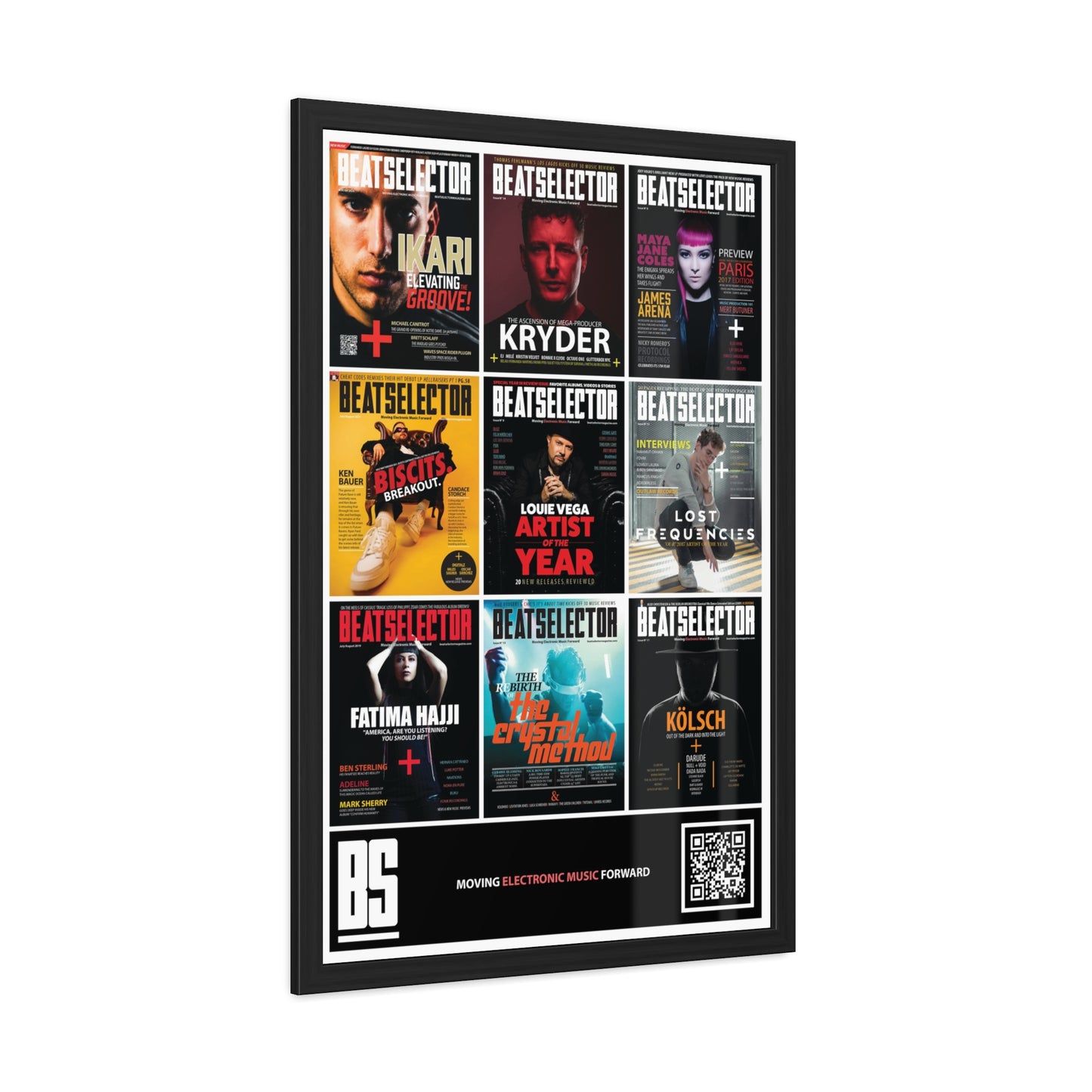 Beatselector Magazine Covers Framed Poster