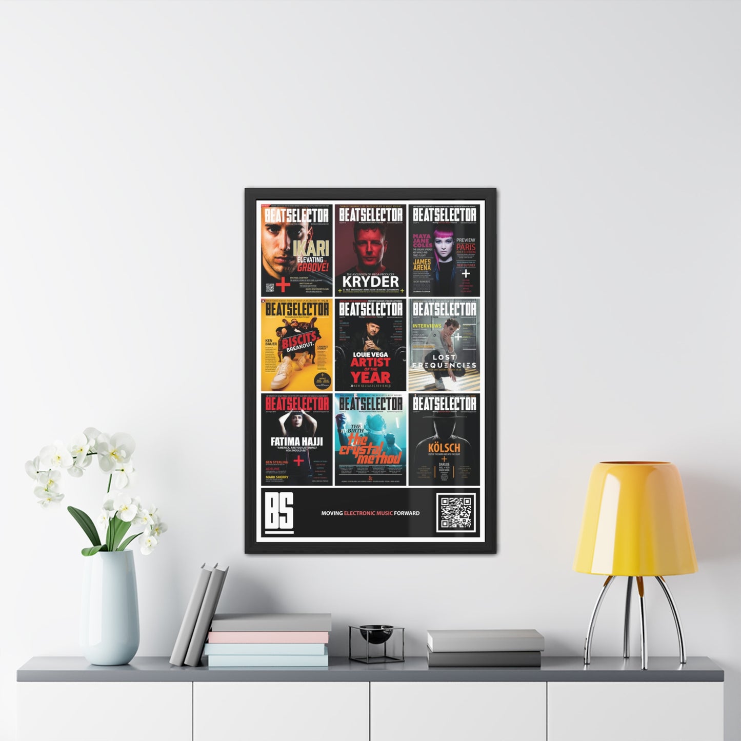 Beatselector Magazine Covers Framed Poster