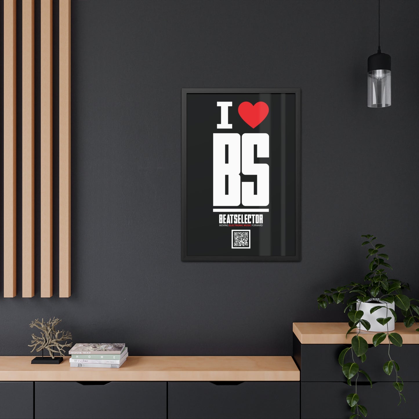 I Love BS Framed Poster