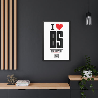I Love BS Framed Poster